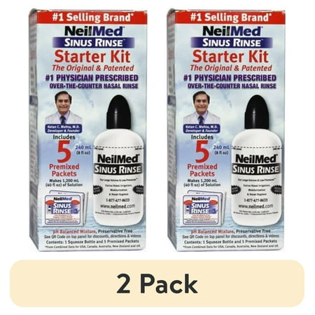 (2 pack) NeilMed Sinus Rinse Starter Kit 1 Each