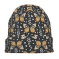 thumbnail image 7 of Naloa Flower Butterfly Soft Beanie Hat, Knit Beanie Daily Beanie in Fine Knit for Women Men Winter Travel, Outdoor, 7 of 7