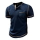 thumbnail image 1 of Camisa Henley De Manga Corta Con Gofres Para Hombre 2024, 1 of 8