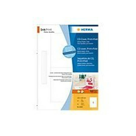 HERMA InkPrint Print&Fold - White - 4.72 in x 4.72 in 10 card(s) (10 sheet(s) x 1) CD jewel case insert