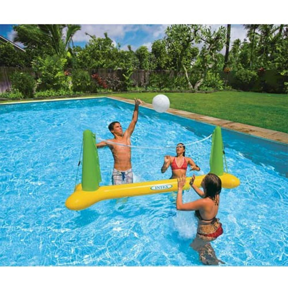 Swimming Pool Volleyball Game Aqua Fun Inflatable Floating Goal & Ball