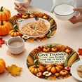 thumbnail image 6 of Dvumao Fall Decor, Pumpkin Fall Placemats 1 Piece 16.5x12.6 Inch Fall Thanksgiving Harvests Vintage Table Mats For Party Catering Decorations, Man Gifts, 6 of 6