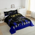 thumbnail image 3 of Manfei Rugby Theme Bedding Full Comforter Set,Football City Down Comforter,Baltimore Bedding Sets Full with Comforter,Super Cozy Room Decor Reversible,3 Pieces, 3 of 8