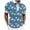 Sky Blue, variant on Mens Polo Shirts Easter Fashion Casual Digital 3D Printing Lapel Zipper Short Sleeve Men'S Clothing