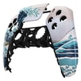 thumbnail image 3 of eXtremeRate The Great Wave Touchpad Front Housing Shell Compatible with ps5 Controller, DIY Replacement Shell Custom Touch Pad Cover Faceplate Compatible with ps5 Controller, 3 of 5