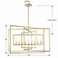 thumbnail image 3 of Crystorama Capri 9 Light Antique Gold Chandelier - 39'' W x 24'' H, 3 of 5