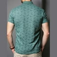 thumbnail image 3 of Aursykel Mens Big and Tall Tees Casual Business Tee for Men Comfort Collared Short Sleeve T Shirt with Printed, 3 of 4