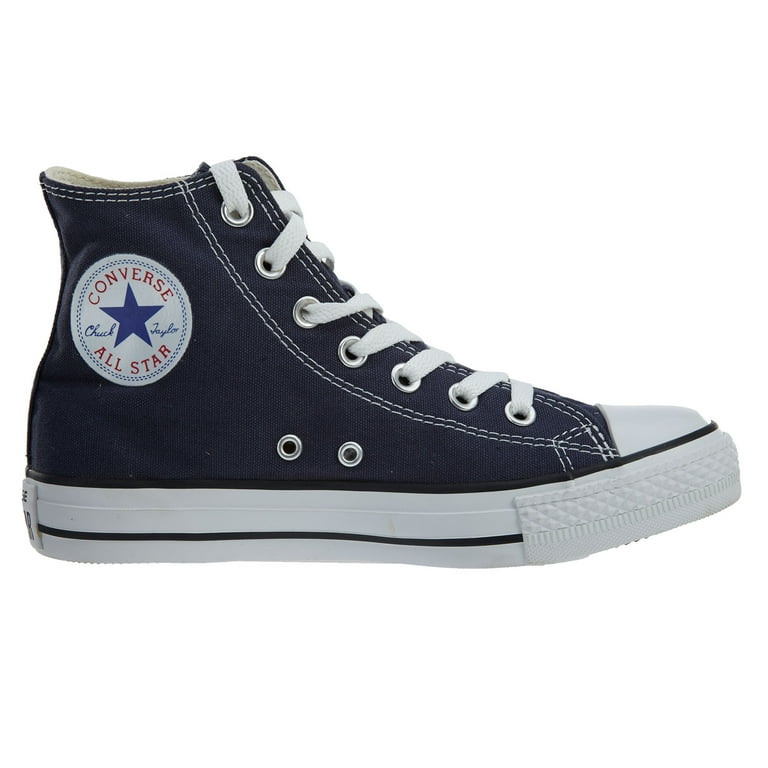 Converse Chuck Taylor All Star Canvas Hi Top Unisex Sneakers Navy 7M 9W Walmart
