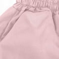 thumbnail image 7 of GiLiling Women Cargo Pants High Waist Baggy Casual Solid Parachute Trousers Loose Fit Y2K Streetwear with Multi Pockets (Pink, 12-13 Years), 7 of 7