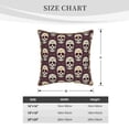 thumbnail image 4 of Susaid funny Skull star Print Velvet Throw Pillow Covers Home Art Deco Pillowcase Square Pillow Case Cushion Cover for Bed Sofa Living Room Car Indoor and Outdoor-18"x18", 4 of 8