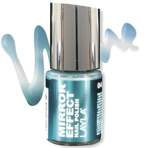 Layla Mirror Effect Nail Polish, #4 Titanium Sky