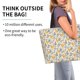 thumbnail image 2 of Disketp Funny Chicken Bolsa Tote Estampada para Mujer, Bolso de Hombro y de Mano para Compras y Viajes, 2 of 8