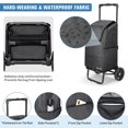 thumbnail image 4 of Carrito de compras KEDSUM 2 en 1 para comestibles de 150 kg con ruedas, 4 of 8