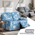 thumbnail image 5 of Xoenoiee Boho Mandala Daisy Flower Print 6 Pieces Stretch Recliner Loveseat Covers stretchy Fabric Slipcovers Waterproof Furniture Protectors with Elastic Bottom for Kids and Pets, 5 of 6