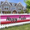 thumbnail image 6 of Rainbow Banner Pride Decorations Rainbow Yard Sign LGBTQ Backdrop Holiday Gay Party Supplies 300X50cm Hanging Pride Decor for Outdoor Indoor Garden Fence Parade Event Backgroundstyle:style1;, 6 of 6