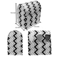 thumbnail image 5 of Geometric Lounger Chair Bag, Abstract Continuous Little Square Dots and Zigzags Contemporary Art, High Capacity Storage with Handle Container, Lounger Size, Charcoal Grey and White, by Ambesonne, 5 of 5