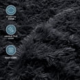 thumbnail image 3 of Bare Home Shaggy Faux Fur Duvet Cover - Ultra Soft - Fluffy Crystal Velvet - Queen, Black, 3 of 7