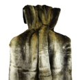 thumbnail image 1 of Plutus PB16446-6084-TC Tissavel Volga Rabbit Faux Fur Handmade Throw, Bronze & Brown - 60 x 84 in., 1 of 1