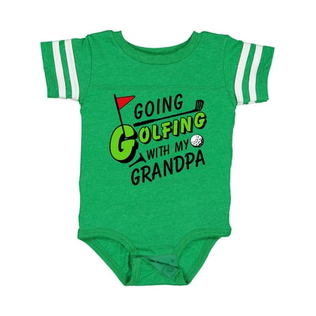 

Inktastic Going Golfing with My Grandpa- Kids Golf Gift Baby Boy or Baby Girl Bodysuit