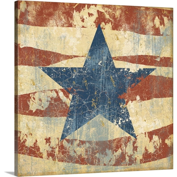 Great BIG Canvas | "Old Glory I" Canvas Wall Art - 30x30