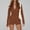 Brown, variant on Travel Sets for Women 2 Piece High Waisted Seamless Shorts Crop Top Jacket Gym Yoga Outfit Stretchy Sports Sets