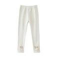thumbnail image 2 of RXIRUCGD Child's Summer Solid Color Leggings Warm Cute Style Pants( Khaki, Size:4 Years ), 2 of 3