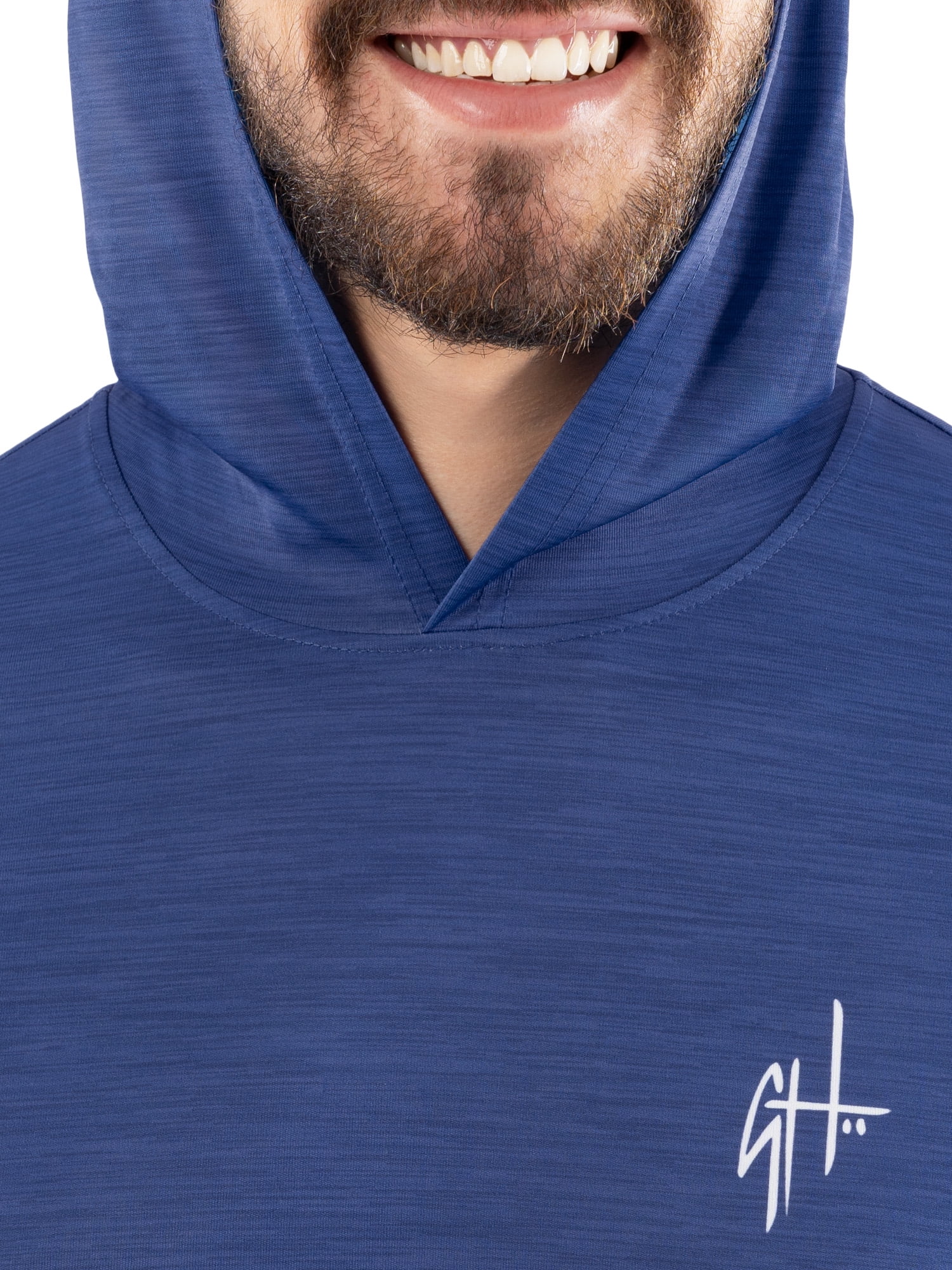 GH BY GUY HARVEY Men's Performance Long Sleeve Fishing Hoodie, Sizes S -3XL