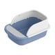 thumbnail image 4 of Bandeja sanitaria grande para gatos, ideal para viajes, resistente a salpicaduras y con caja de arena extraíble para animales pequeños. Azul 45cmx30cmx18cm, 4 of 9