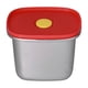 thumbnail image 2 of Salad Container, 304 Stainless Steel Environmental Protection Red Bento Box  For Workers For Students ANGGREK 550ml, 2 of 8