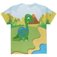 thumbnail image 2 of The Big Brother Dinosaur All Over Youth T Shirt Multi YMD, 2 of 2