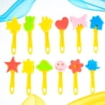 thumbnail image 3 of MasteelfCA 12PCS DIY Seal Toys Assorted Graffiti Brushes Hand Drawing Tools Fun Stamp Brush Educational Props Mixed Pattern, 3 of 7
