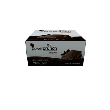 Power Crunch Protein Energy Bar, Triple Chocolate, 13g Protein, 12 (Best Value Protein Powder Uk)