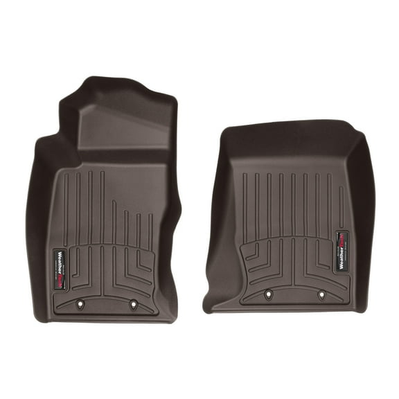 WeatherTech Custom Fit FloorLiners compatible with 2016-2024 Jaguar F-Type - 1st Row (Driver & Passenger), Cocoa