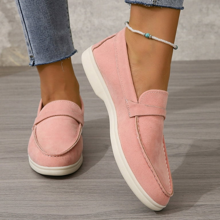 KIJBLAE Women Loafers Breathable Mesh Flats Shoes Comfort Slip-On - Main Image