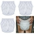 thumbnail image 4 of Leakproof Adult Diaper Covers High Waist Reusable Incontinences Pants Elastic Waistband Underwear Briefs for Comfort, 4 of 8