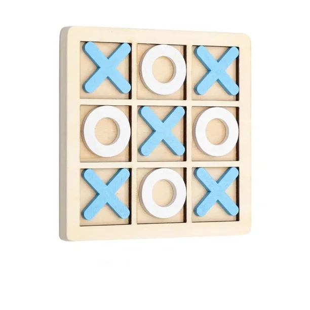 Wooden Tic-tac-toe Triples, Puzzle Toys Casual Battle Board Games Block Board Toys, Christmas Holiday Board Games Toys Gong Bohan unisex