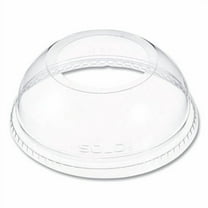 Dart DCC DLW626 Open-Top Dome Lid for 16-24 oz Plastic Cups, Clear, 1.9"Dia Hole, 1000/Carton