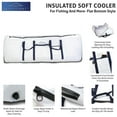 thumbnail image 2 of SavvyCraft Insulated Fish Cooler Bag, Waterproof Leakproof Soft Insulated Fish Kill Bag with Easy Grip Handles, Flat Bottom Style White 48"L x 10"W x 20"H, 2 of 10
