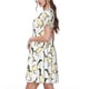 thumbnail image 2 of Disketp Mallard Ducks para Vestido de Manga Corta para Mujeres, Vestidos de Verano para Mujeres, Casual y Holgado para la Playa, 2 of 6