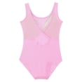 thumbnail image 4 of RUNQHUI Kids Girls Cotton Ballet Dance Leotard Gymnastics Workout Sleeveless Bodysuit Top Tumbling Pink 120, 4 of 5