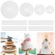 thumbnail image 2 of Soporte de pastel Torre de postre de varios niveles Soportes de plato de pastel reutilizables con 12 pilares de plástico Decoración 4/6/8/10 pulgadas Muyoka Hogar, 2 of 6