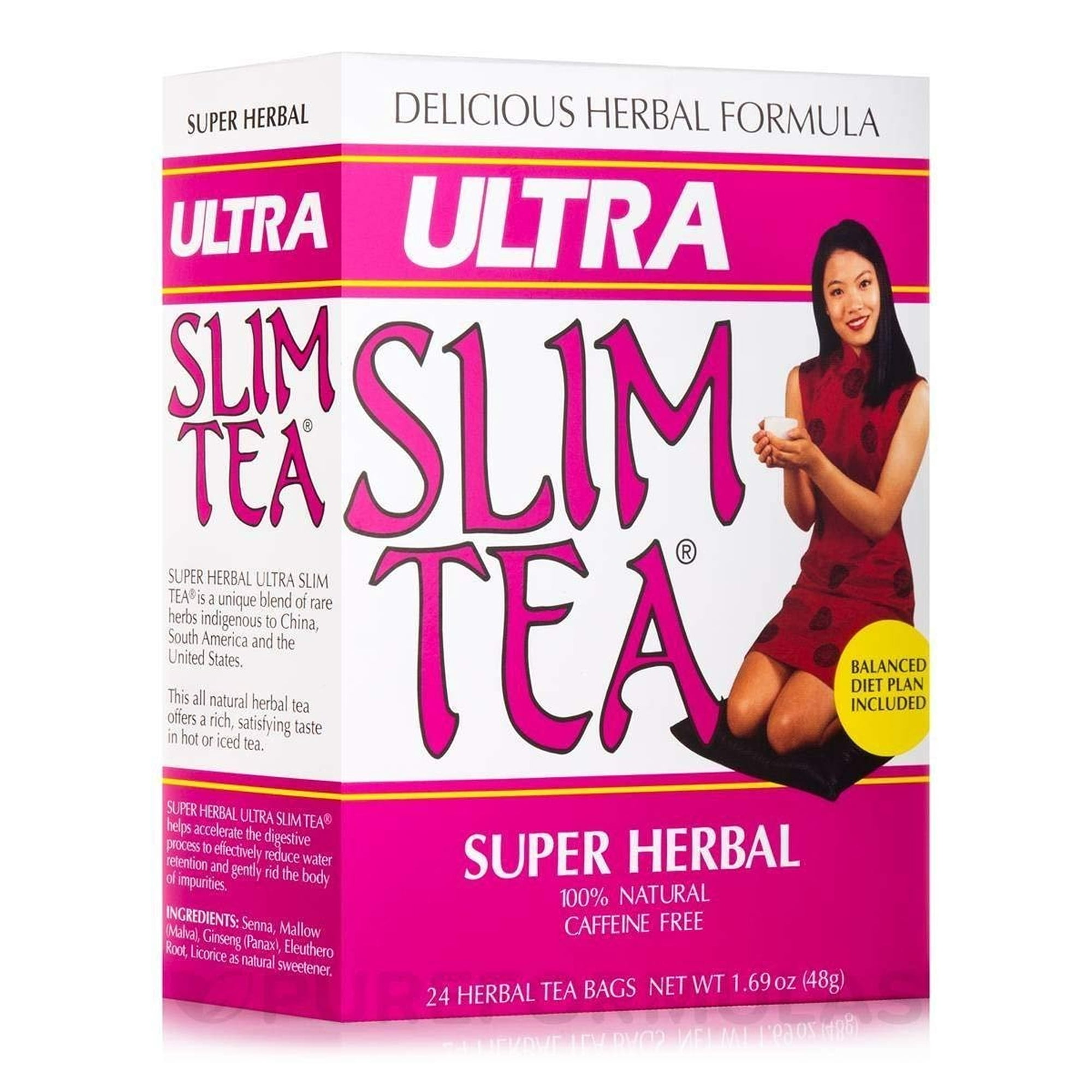 Hobe Labs Ultra Slim Tea Super Herbal - 24 Tea Bags