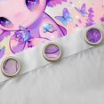 thumbnail image 4 of Manfei Dreamy Axolotl Black Out Curtains for Teen, Glitter Diamond Print Curtains Pack of 2 (42x63 Each), Kawaii Cartoon Animal Bedroom Curtains, Window Curtains Room Decor, 4 of 6