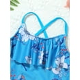 thumbnail image 5 of MSemis Little Girls One Piece Floral Print Swimwear, 5 of 7
