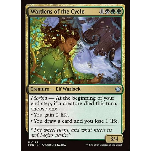 MtG Foundations Uncommon Wardens of the Cycle #125