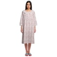 thumbnail image 1 of Moomaya Chemise de Nuit en Coton pour Femmes, Col Rond, Allaitement, 1 of 6