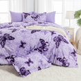 thumbnail image 1 of Juego de Ropa de Cama ARTALL Microfibra Mariposa Morada Full/Queen, 1 of 7
