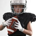 thumbnail image 3 of Franklin Sports Junior Footballs - Grip-Rite 100 - Kids Junior Size Rubber Footballs - Youth Footballs - 12 Pack of Footballs with Pump - Brown, 3 of 7