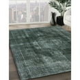 thumbnail image 3 of Ahgly Company Machine Washable Indoor Square Industrial Modern Grayish Turquoise Green Area Rugs, 5' Square, 3 of 7