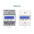 thumbnail image 2 of 3 Phase 4 Wire Energy Meter 220/380V 5-80A Energy Consumption kWh Meter DIN Rail Installation, 2 of 8